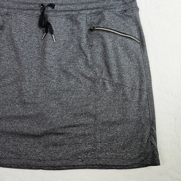Tangerine Skort Size XXL 2XL Drawstring Waist Zip Pockets Gray Athleisure Pullon - Picture 4 of 14